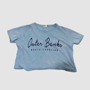 Women’s Outer Banks North Carolina Cropped T-shirt Large